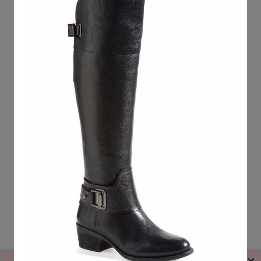 Vince Camuto Basira Black Boot Wide Calf